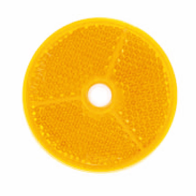 Reflektor rund orange Schraubbefestigung d.55mm kaufen
